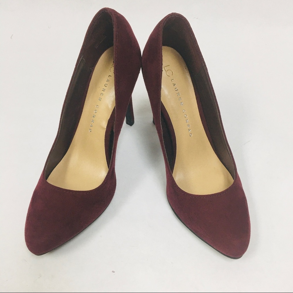 LC LAUREN CONRAD suede heels size 7M